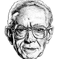 Portrait de Charles Barbier par Richard Martens©. Plume et encre de Chine. Paris 2012